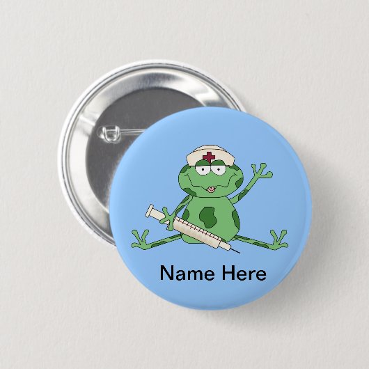 Nurse Frog Button (Vorne & Hinten)