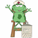 Nurse Frog Skulptur Freistehende Fotoskulptur<br><div class="desc">Entwurf von Cheryl Seslar unter www.digiwebstudio.com</div>