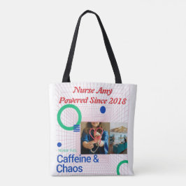 Nurse Fuel Tote Bag - Funny Coffein & Chaos Nurse Tasche