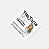 Nurse Fun Fakts Abschluss Foto Serviette (Ecke)