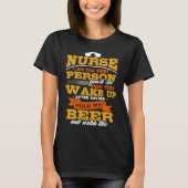 Nurse Funny Beer Drinking Practitioner LPN RN Emer T-Shirt (Vorderseite)
