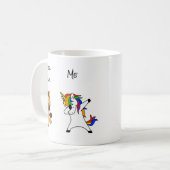 Nurse Funny Dabbing Einhorn Pferd Kaffeetasse (Vorderseite Links)