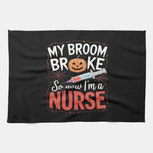 Nurse Funny Halloween Nursing Essential T-Shirt_1 Geschirrtuch (Horizontal)