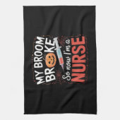 Nurse Funny Halloween Nursing Essential T-Shirt_1 Geschirrtuch (Vertikal)
