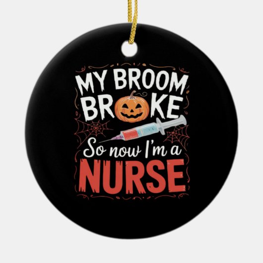 Nurse Funny Halloween Nursing Essential T-Shirt_1 Keramik Ornament (Vorne)