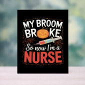 Nurse Funny Halloween Nursing Essential T - Shirt Acrylschild (Neutral)
