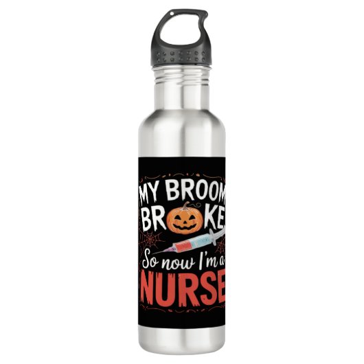 Nurse Funny Halloween Nursing Essential T - Shirt_ Edelstahlflasche (Vorderseite)