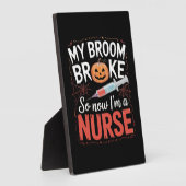 Nurse Funny Halloween Nursing Essential T - Shirt_ Fotoplatte (Seite)