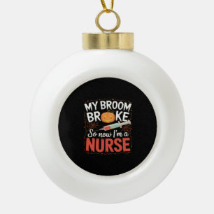 Nurse Funny Halloween Nursing Essential T - Shirt Keramik Kugel-Ornament