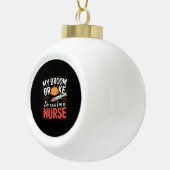 Nurse Funny Halloween Nursing Essential T - Shirt Keramik Kugel-Ornament (Rechts)
