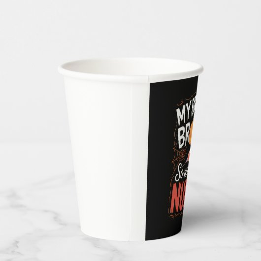 Nurse Funny Halloween Nursing Essential T - Shirt Pappbecher (Rechts)