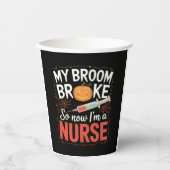 Nurse Funny Halloween Nursing Essential T - Shirt Pappbecher (Vorderseite)