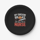 Nurse Funny Halloween Nursing Essential T - Shirt_ Pappteller (Vorderseite)