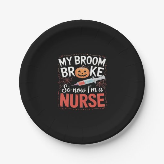 Nurse Funny Halloween Nursing Essential T - Shirt_ Pappteller (Vorderseite)