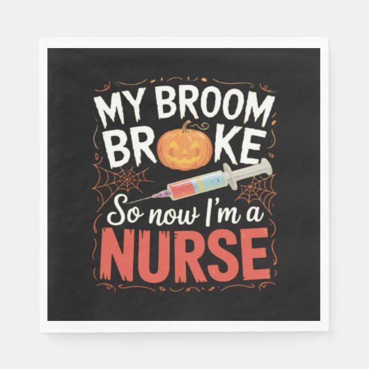 Nurse Funny Halloween Nursing Essential T - Shirt Serviette (Vorderseite)