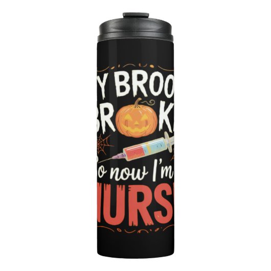 Nurse Funny Halloween Nursing Essential T - Shirt Thermosbecher (Vorderseite)