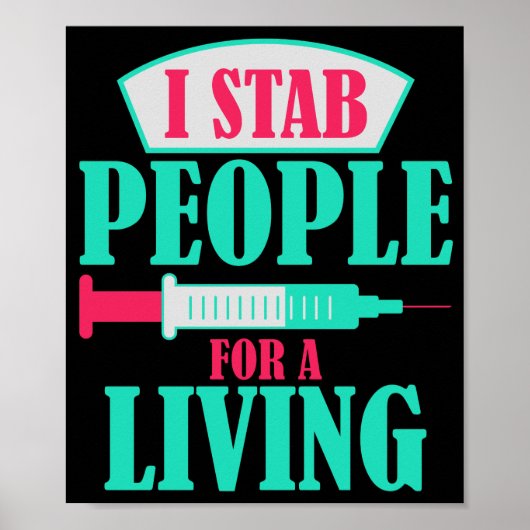 Nurse Funny Nursing Student Abschluss RN LPN Gesch Poster (Vorne)