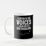 Nurse Funny Stethoscope Doctor Joke Kaffeetasse<br><div class="desc">Lass uns unsere Wertschätzung den unglaublichen Krankenschwestern oder Ärzten zu zeigen,  die dort waren,  um uns zu helfen,  Ihren Freunden und Verwandten. Zeigen Sie der Welt,  auf die Sie stolz sind</div>