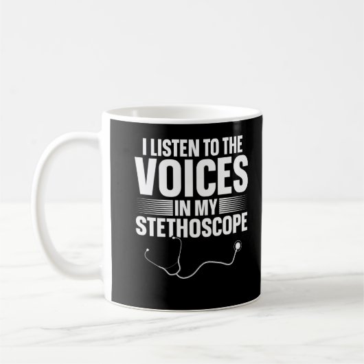 Nurse Funny Stethoscope Doctor Joke Kaffeetasse (Links)