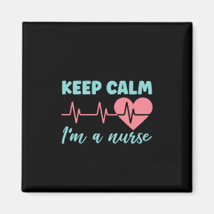 Nurse Geschenk Behalt Ruhe ich bin eine Krankensch Magnet