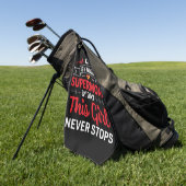 Nurse Geschenk CNA von der Nachtsupermutter Golfhandtuch (Gras)