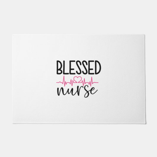 Nurse Geschenk gesegnete Krankenschwester Fußmatte (Vorderseite)