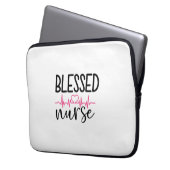 Nurse Geschenk gesegnete Krankenschwester Laptopschutzhülle (Vorderseite Links)