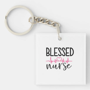 Nurse Geschenk gesegnete Krankenschwester Schlüsselanhänger