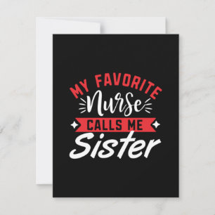 Nurse Geschenk meine Lieblings-Krankenschwester ne Mitteilungskarte