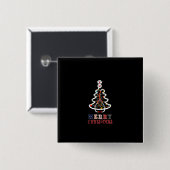 Nurse Geschenk Mery Christmas Button (Vorne & Hinten)