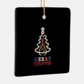 Nurse Geschenk Mery Christmas Keramikornament (Rechts)