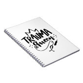 Nurse Geschenk Trauma Königin Notizblock (Rechte Seite)