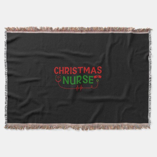 Nurse Geschenk Weihnachtskrankheit Decke (Vorderseite)