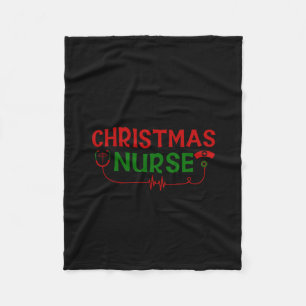 Nurse Geschenk Weihnachtskrankheit Fleecedecke