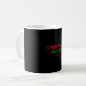Nurse Geschenk Weihnachtskrankheit Kaffeetasse (Vorderseite Links)