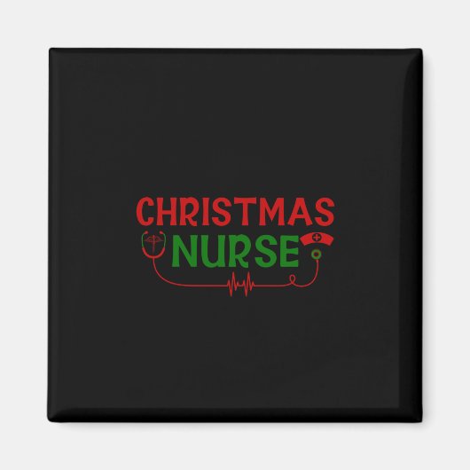 Nurse Geschenk Weihnachtskrankheit Magnet (Vorne)