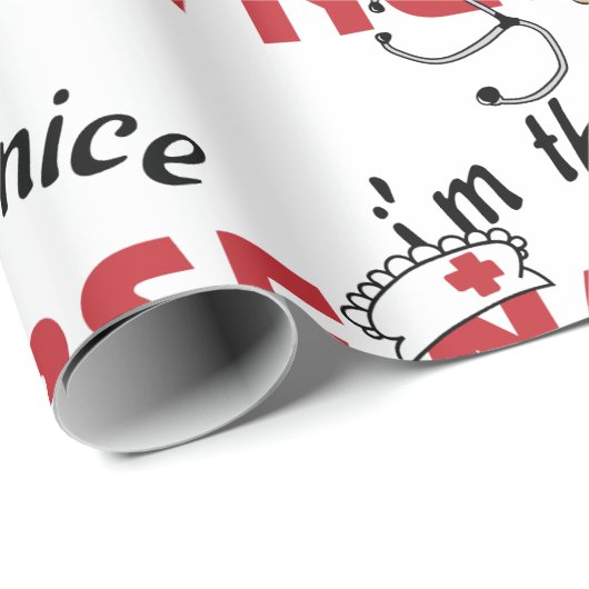 Nurse Geschenkpapier (Rolleneckpunkt)