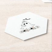 Nurse Ghost Cute Halloween Design Classic T-Shirt Untersetzer (angewinkelt)