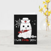 Nurse Ghost ich wird Ihnen Spaß Halloween Geschenk Karte (Gelbe Blume)