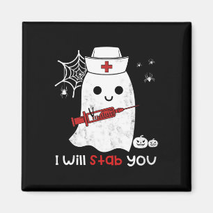 Nurse Ghost ich wird Ihnen Spaß Halloween Geschenk Magnet