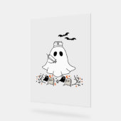Nurse Ghost Niedlich Halloween Design Classic T - Acrylschild (Winkel)