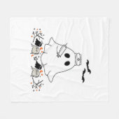 Nurse Ghost Niedlich Halloween Design Classic T -  Fleecedecke (Vorderseite (Horizontal))