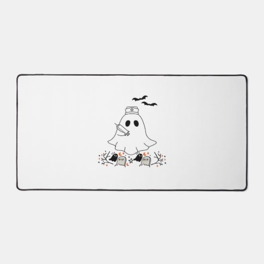 Nurse Ghost Niedlich Halloween Design Classic T -  Schreibtischunterlage (Vorderseite)