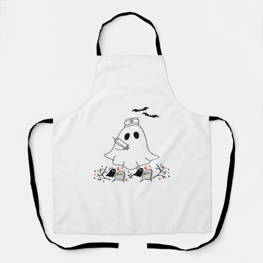 Nurse Ghost Niedlich Halloween Design Classic T - Schürze (Vorderseite)