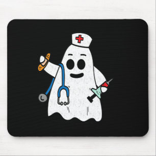 Nurse Ghost Scrub Niedliche Halloween-Kostüm für K Mousepad