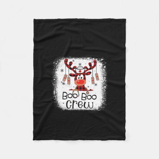 Nurse Gift Boo Boo Crew Fleecedecke (Vorderseite)