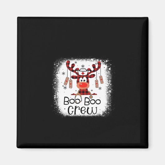 Nurse Gift Boo Boo Crew Magnet (Vorne)