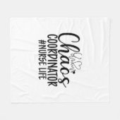 Nurse Gift Chaos Coordinator Nurse Life Fleecedecke (Vorderseite (Horizontal))