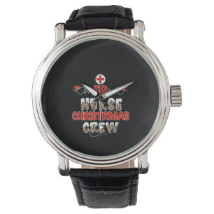Nurse Gift Er Nurse Weihnachtsfeierliche Crew Armbanduhr