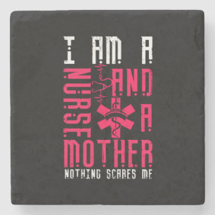 Nurse Gift I Am A Nurrse And A Mother Steinuntersetzer